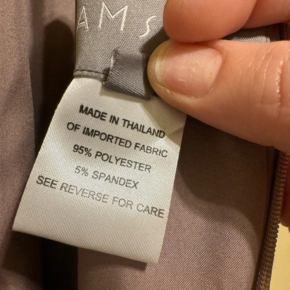 Amsale Emma Bridesmaid Prom Dress Mauve Size 12 - Picture 14 of 16